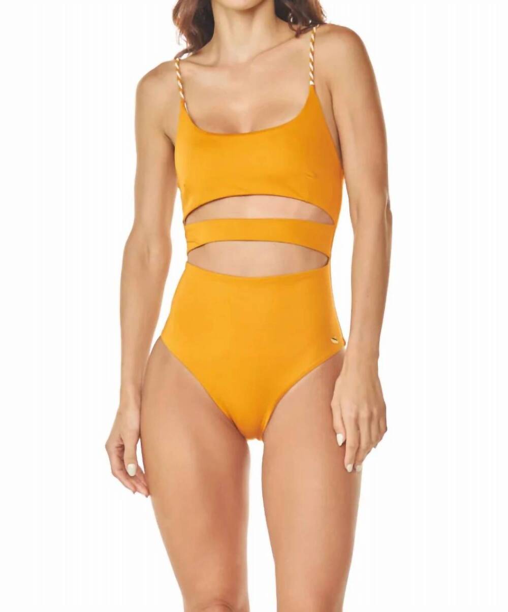 NEW DULZAMARA tayrona full coverage one piece in mustard